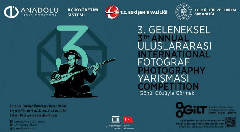 Anadolu Üniversitesi açıköğretim sistemi Uluslararası Fotoğraf Yarışması Başlıyor